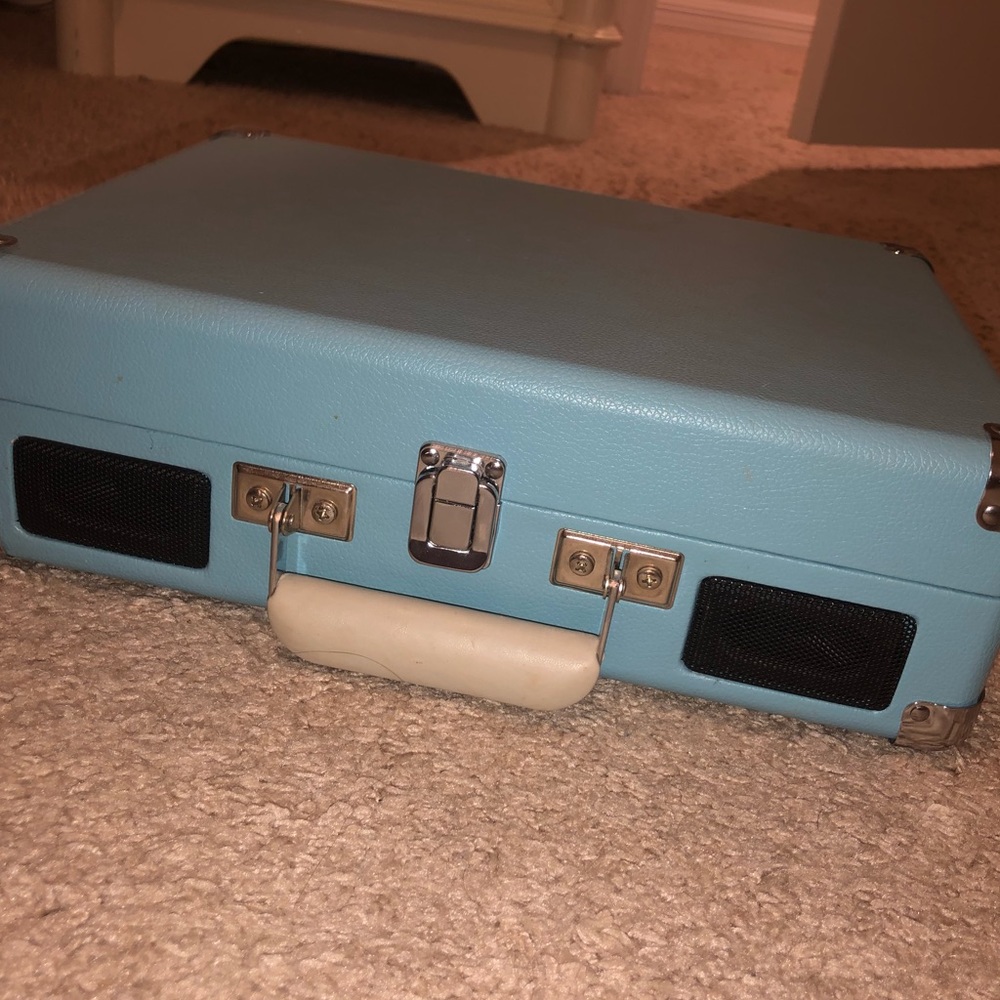 Blue Crosley Record Player